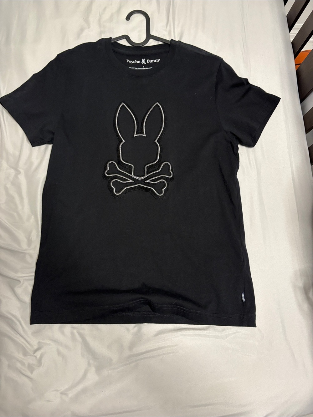 Psycho Bunny Black tee men size 3 (small)